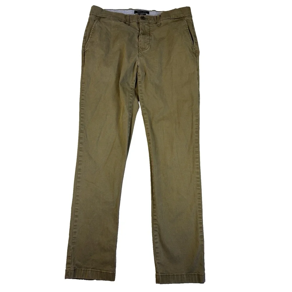 Tommy Hilfiger Men's 32X30‎ Slim Fit Chino Pants Classic Everyday Casual Basic